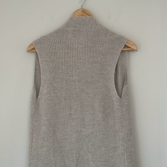 Wilfred Olivie Cardigan Long, merino-wool cardigan vest Grey Size Extra Small - Picture 6 of 9